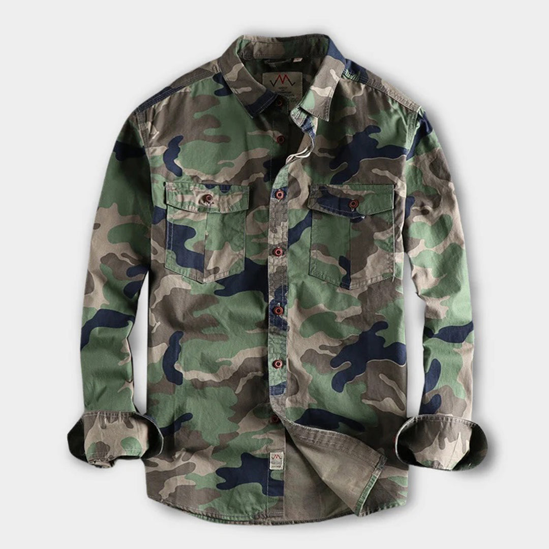 Hunter | Men’s Long Sleeve Camo Shirt with Chest Pockets