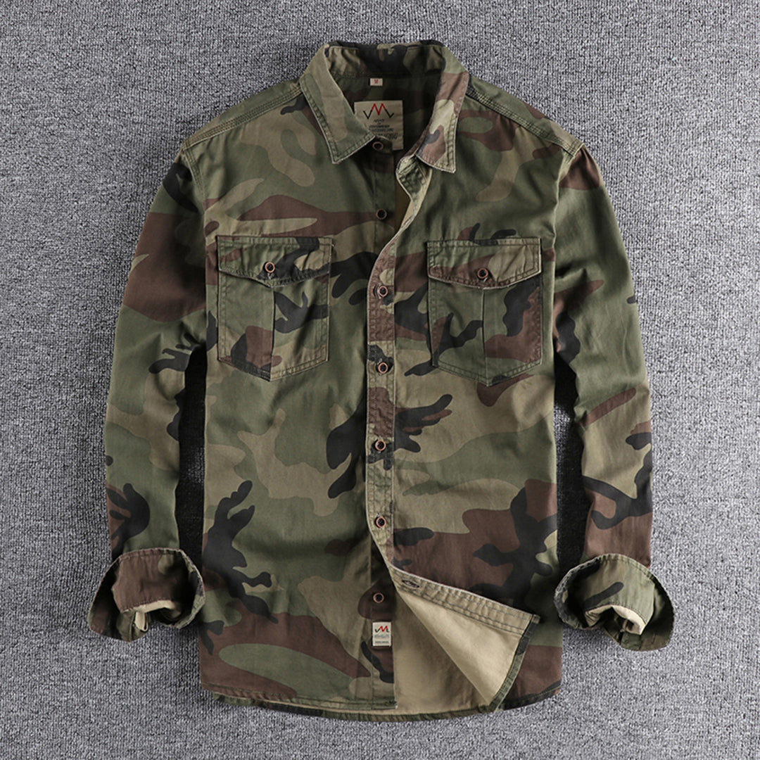 Hunter | Men’s Long Sleeve Camo Shirt with Chest Pockets
