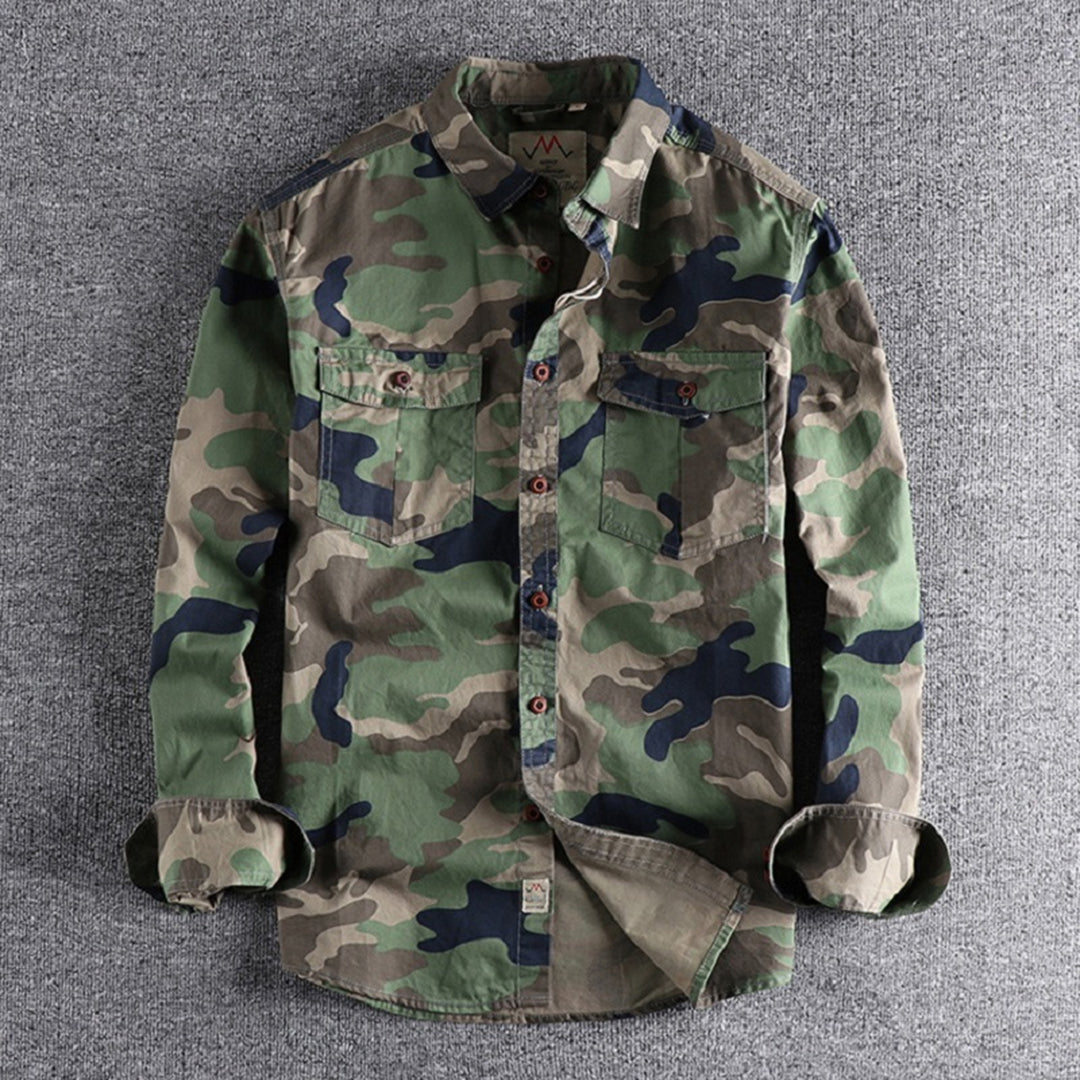 Hunter | Men’s Long Sleeve Camo Shirt with Chest Pockets