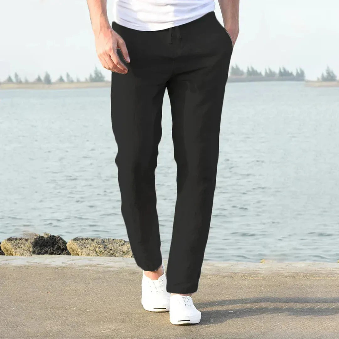 James | Men’s Straight-Leg Trousers with Drawstring Waist