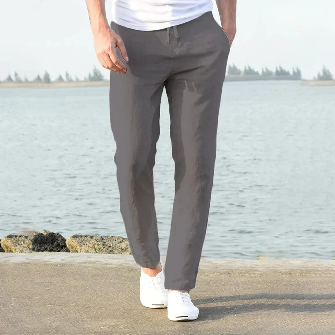 James | Men’s Straight-Leg Trousers with Drawstring Waist