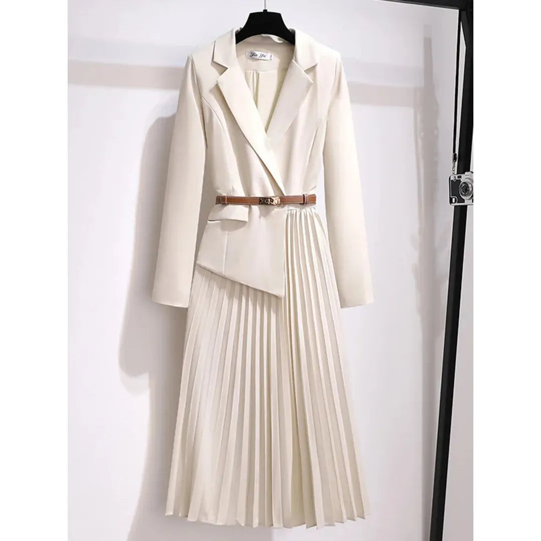 Emily | Women’s Pleated A-Line Midi Dress