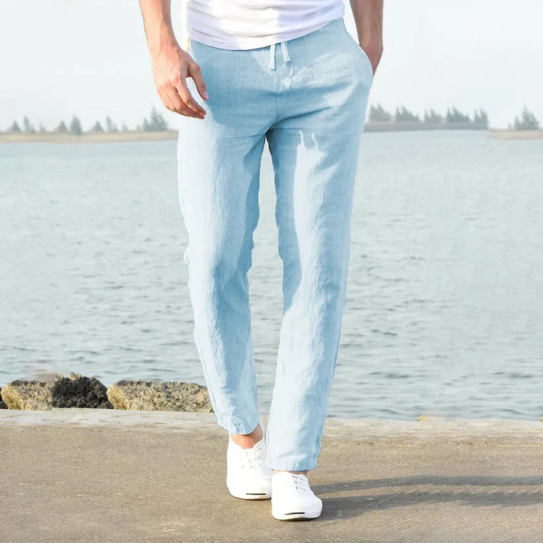 James | Men’s Straight-Leg Trousers with Drawstring Waist