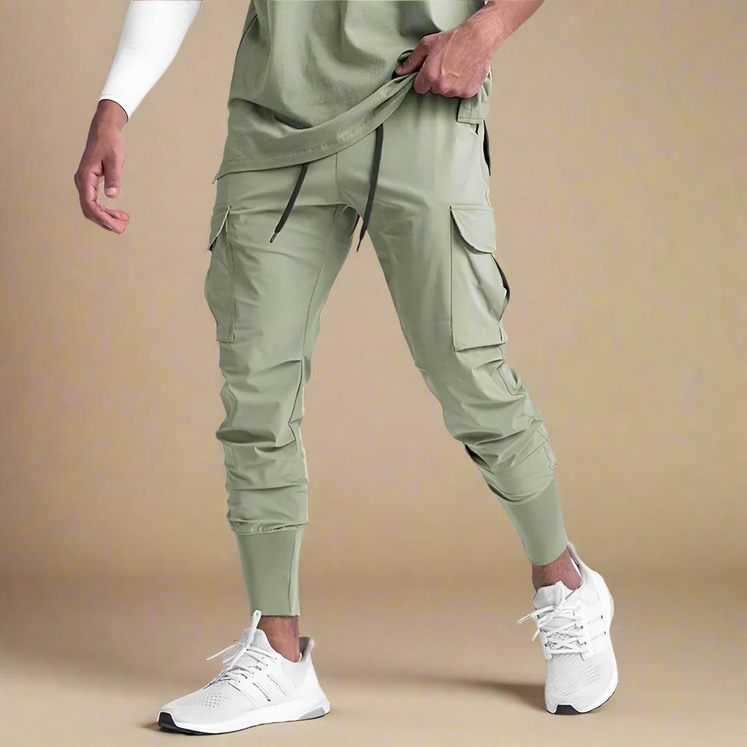 Logan | Men’s Tapered Cargo Joggers with Multiple Pockets