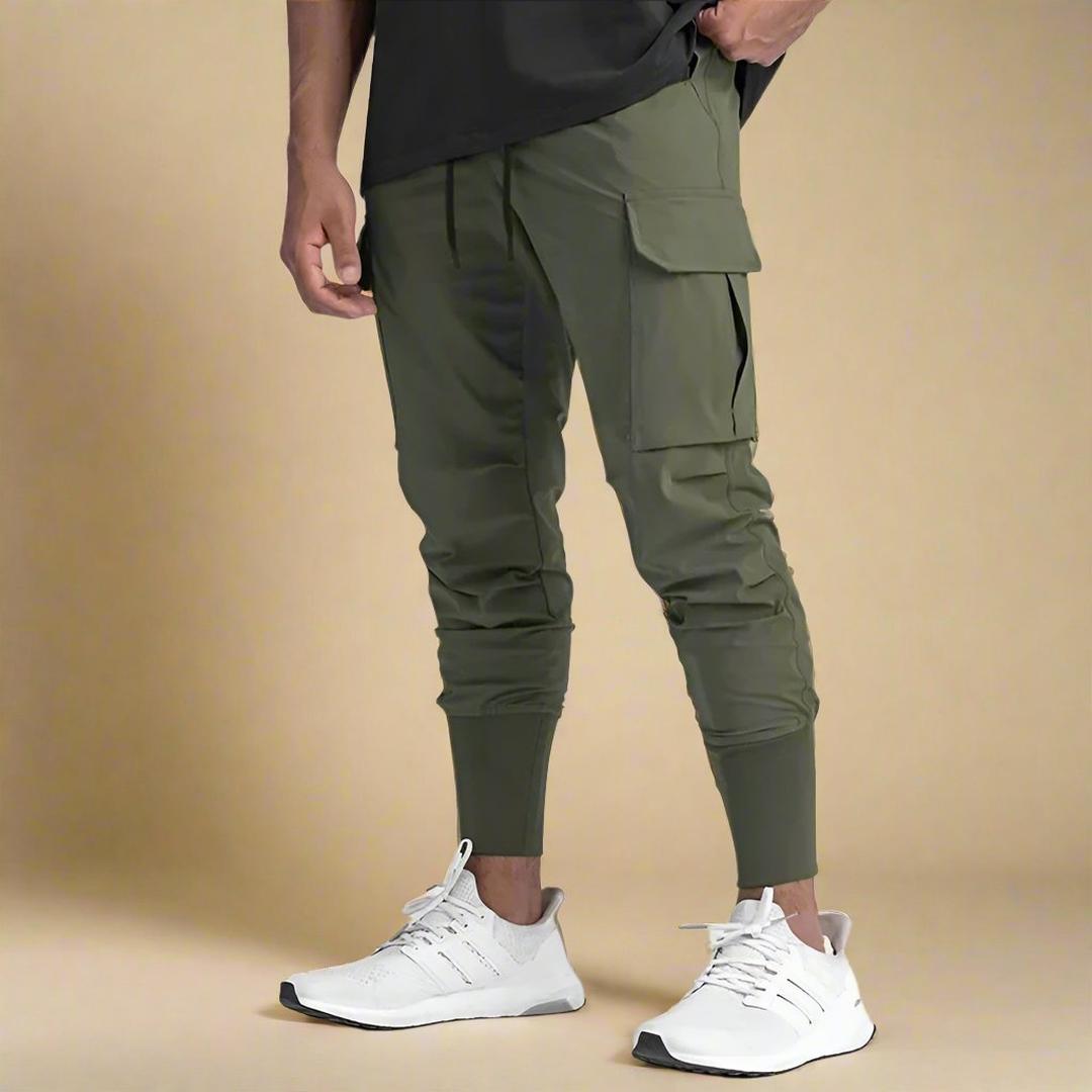 Logan | Men’s Tapered Cargo Joggers with Multiple Pockets