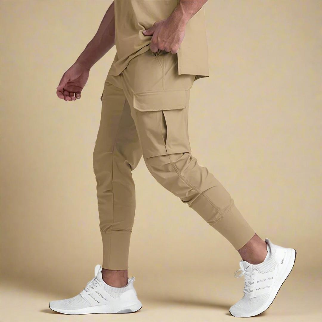 Logan | Men’s Tapered Cargo Joggers with Multiple Pockets