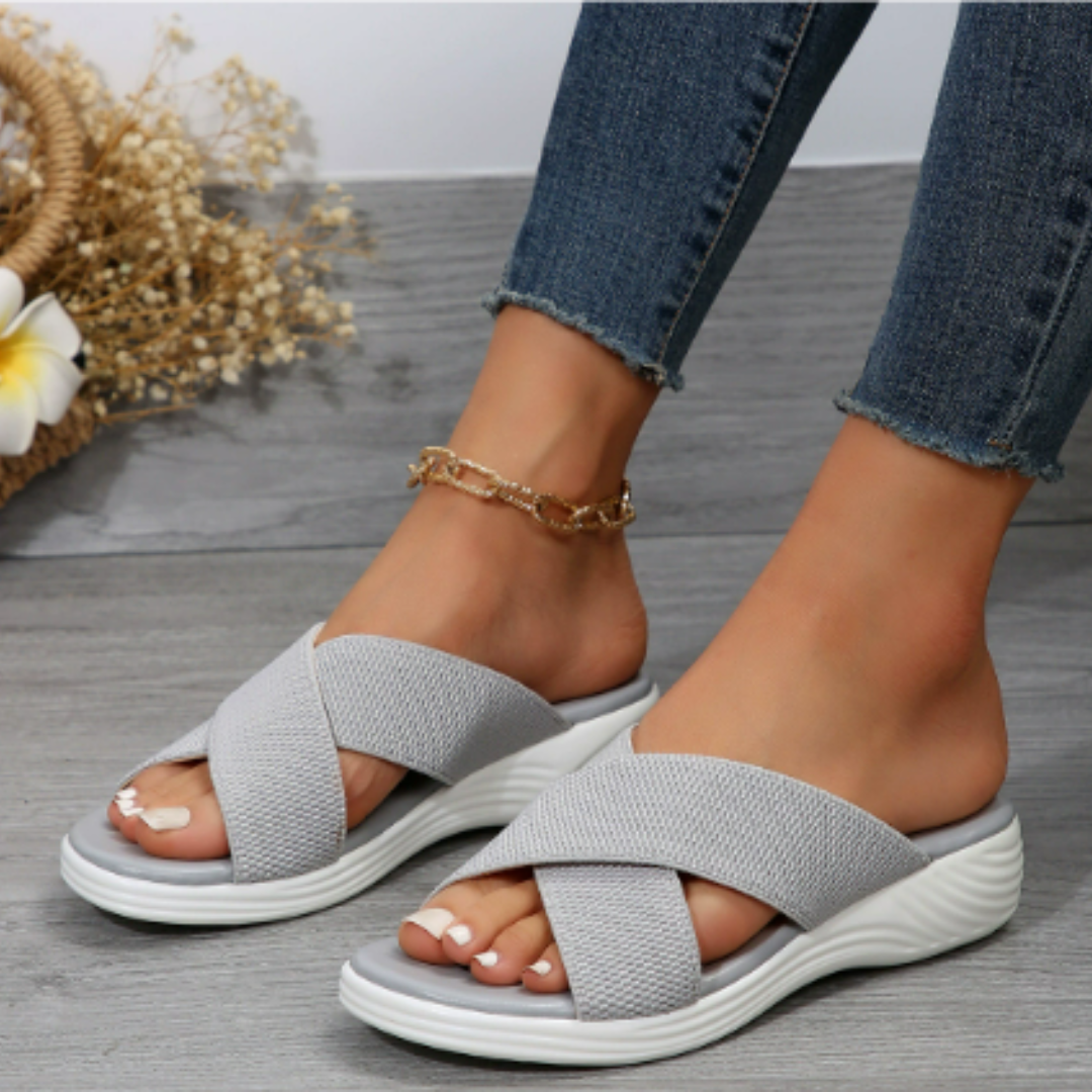 Holly | Women’s Open-Toe Beach Sandals with Elastic Straps