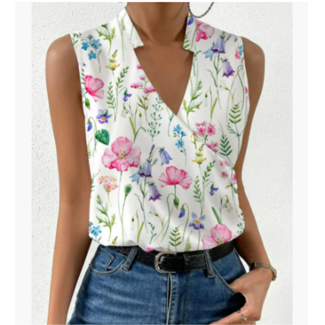 Lily | Women’s V-Neck Sleeveless Top