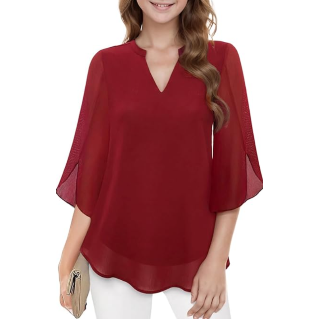 Isabella | Women’s Long Sleeve Blouse with Relaxed Fit