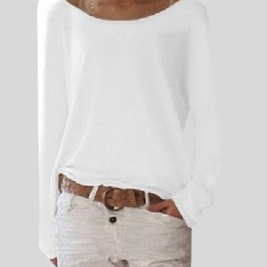 Harper | Women’s Draped Off-Shoulder Top with Boat Neck