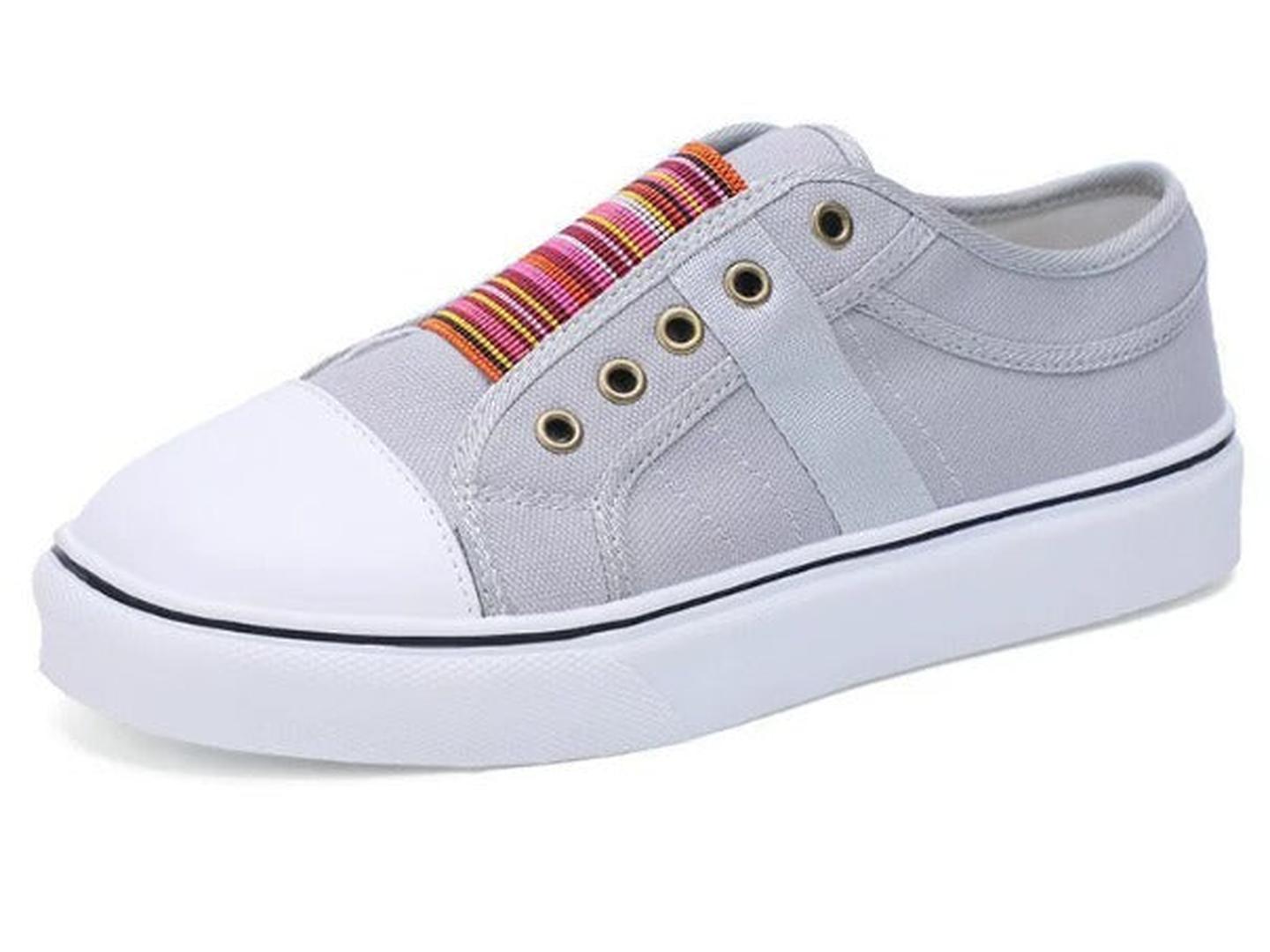 Keira | Women’s Slip-On Trainers with Striped Panel