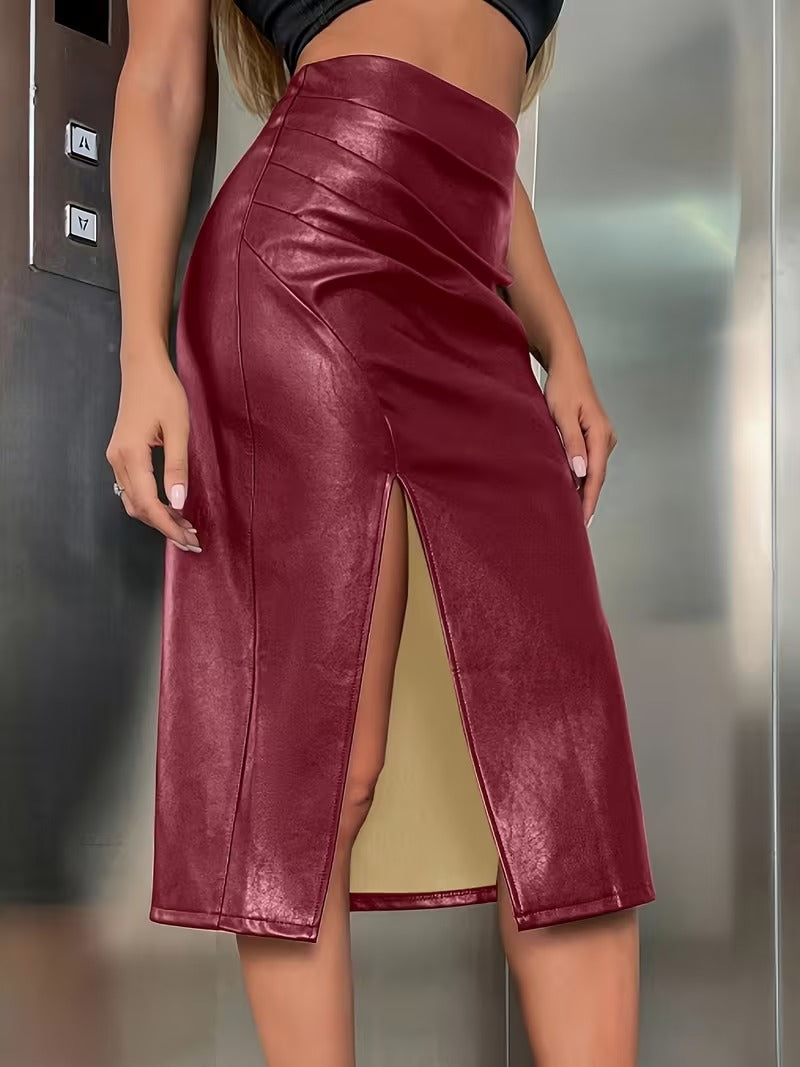 Women’s Midi Skirt With Side Slit