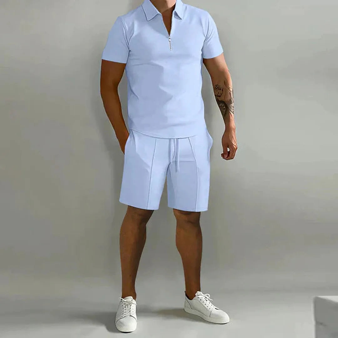 Nordelle | Men’s Two-Piece Polo Shirt and Shorts Set