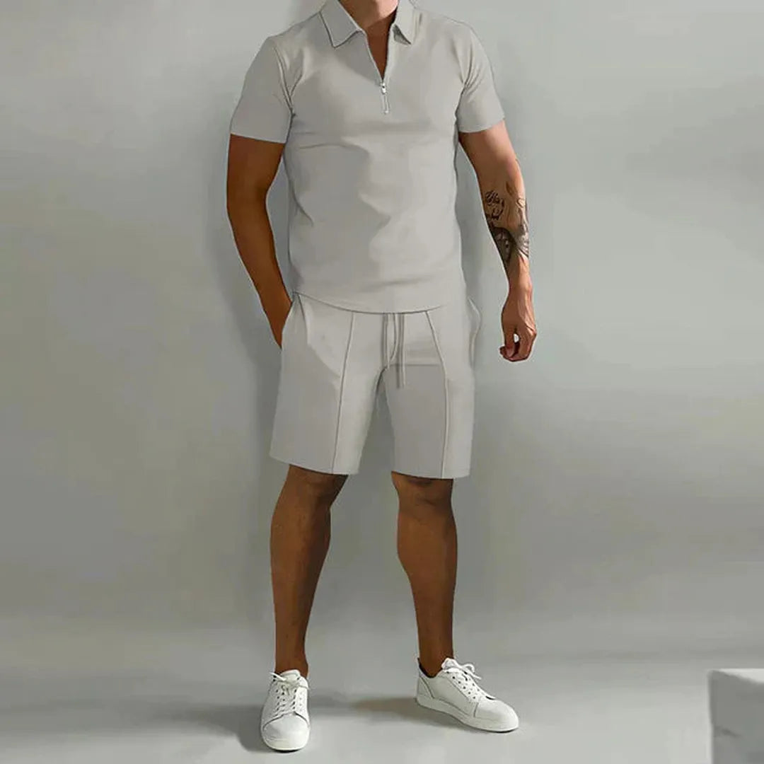 Nordelle | Men’s Two-Piece Polo Shirt and Shorts Set