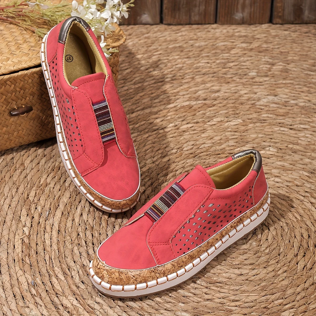 Lauren | Women’s Slip-On Slippers with Perforated Upper
