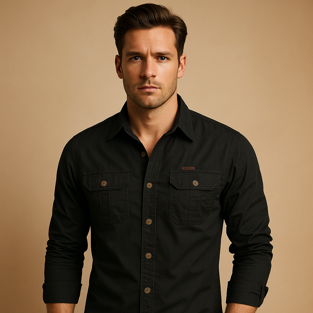 Ryan | Men’s Cotton Cargo Shirt with Chest Pockets