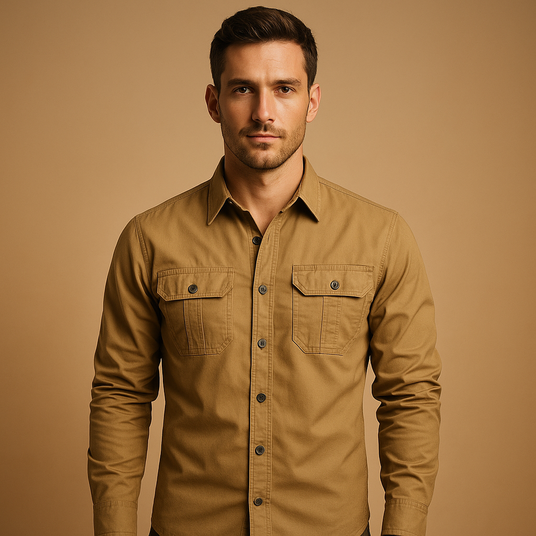 Ryan | Men’s Cotton Cargo Shirt with Chest Pockets