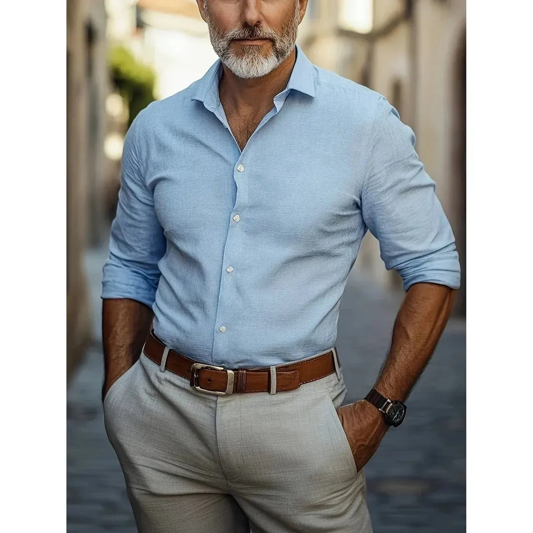 Thomas | Men’s Business Shirt with Anti-Wrinkle Finish