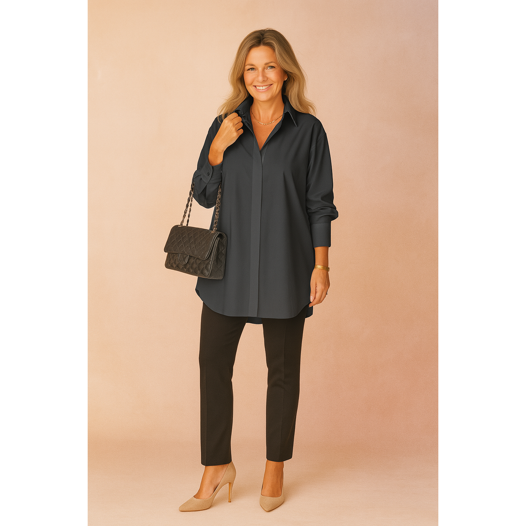 Harper | Women’s Oversized Long Sleeve Shirt Blouse