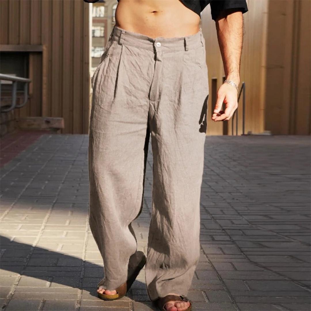 Oliver | Men’s Wide Fit Linen Summer Trousers