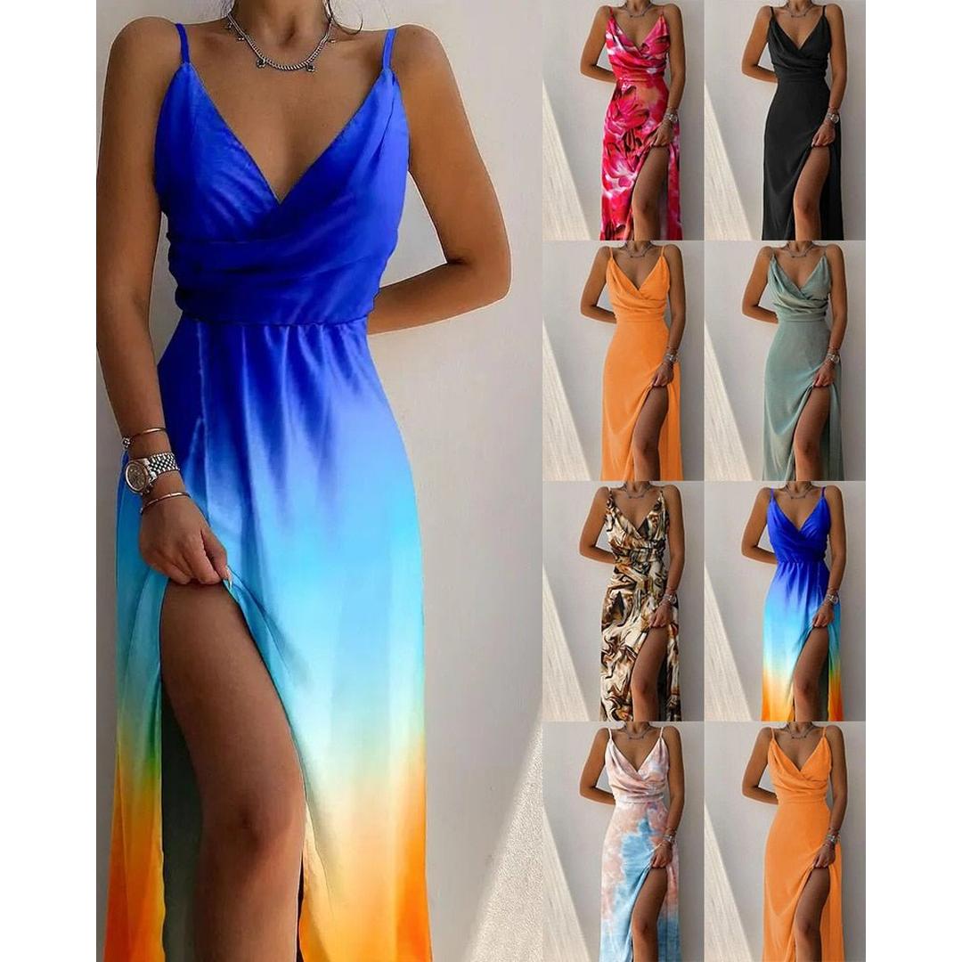 Sophia | Women’s Midi Dress with Draped V-Neck