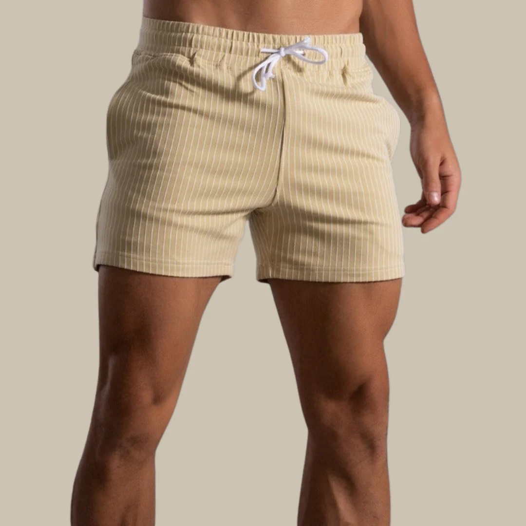 Dylan | Men’s Striped Drawstring Swim Shorts