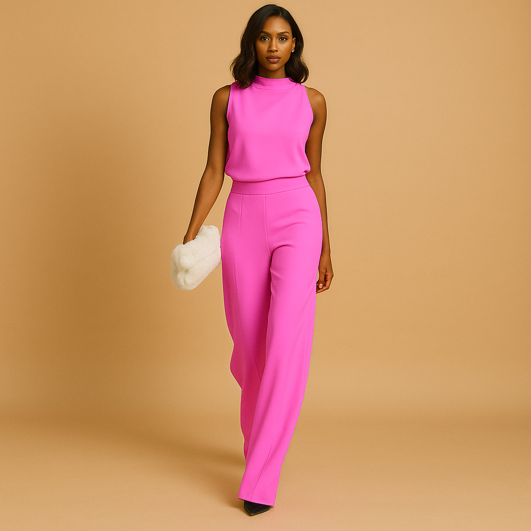Scarlett | Women’s Wide-Leg Jumpsuit with Halter Neck