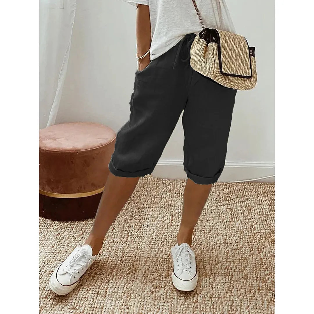 Ruby | Women’s Drawstring Waist Short Trousers