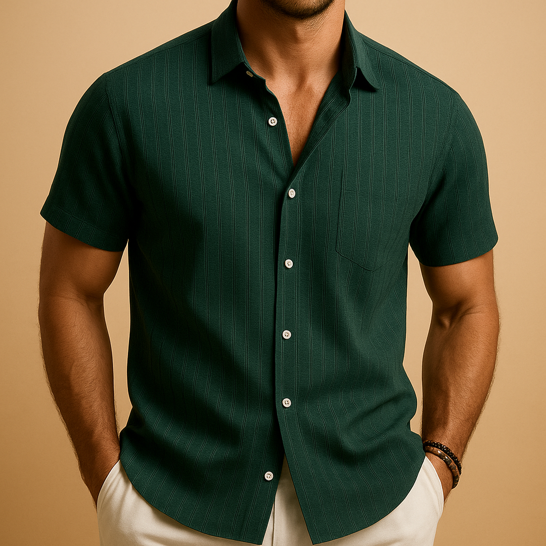 Owen | Men’s Short Sleeve Ribbed Summer Shirt