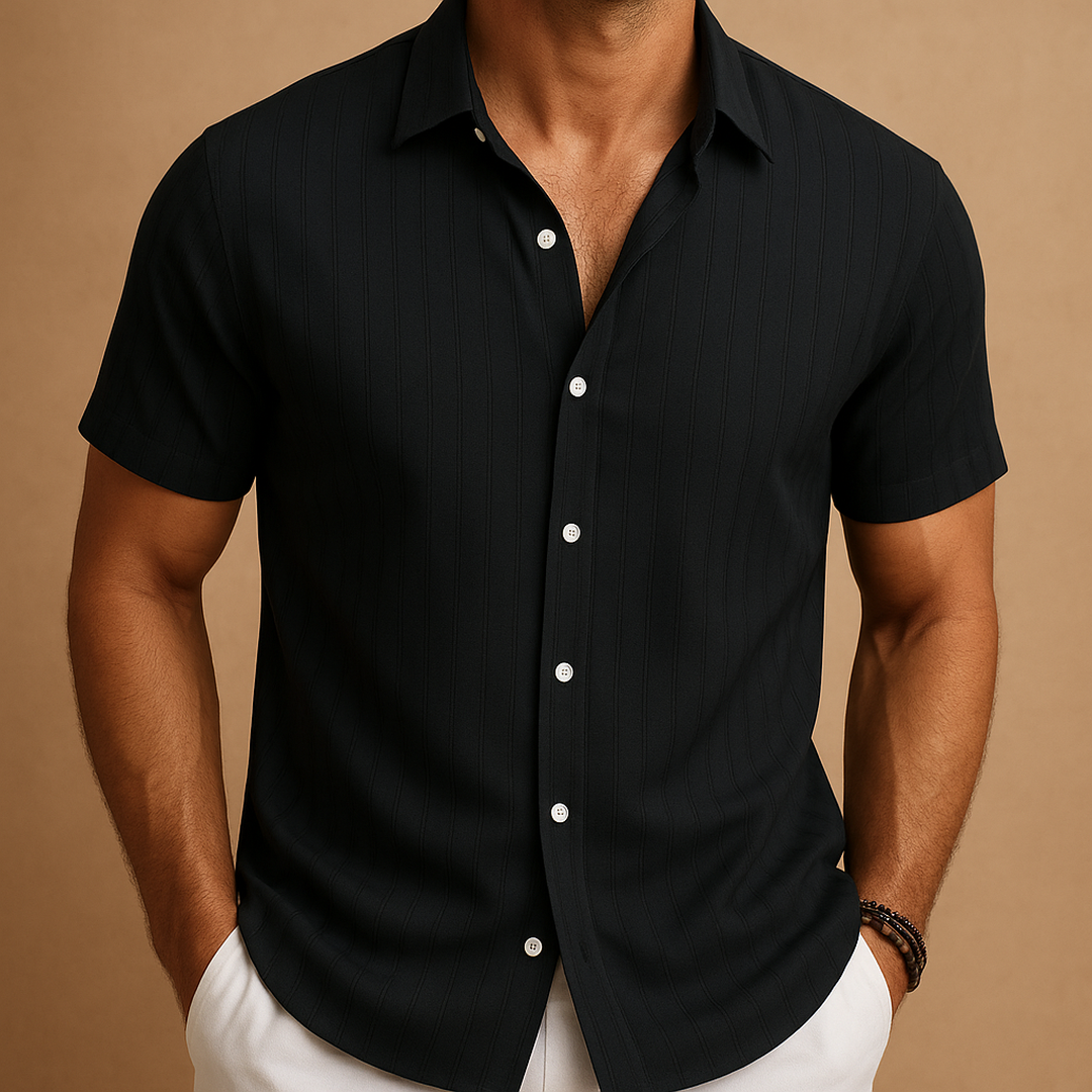 Owen | Men’s Short Sleeve Ribbed Summer Shirt