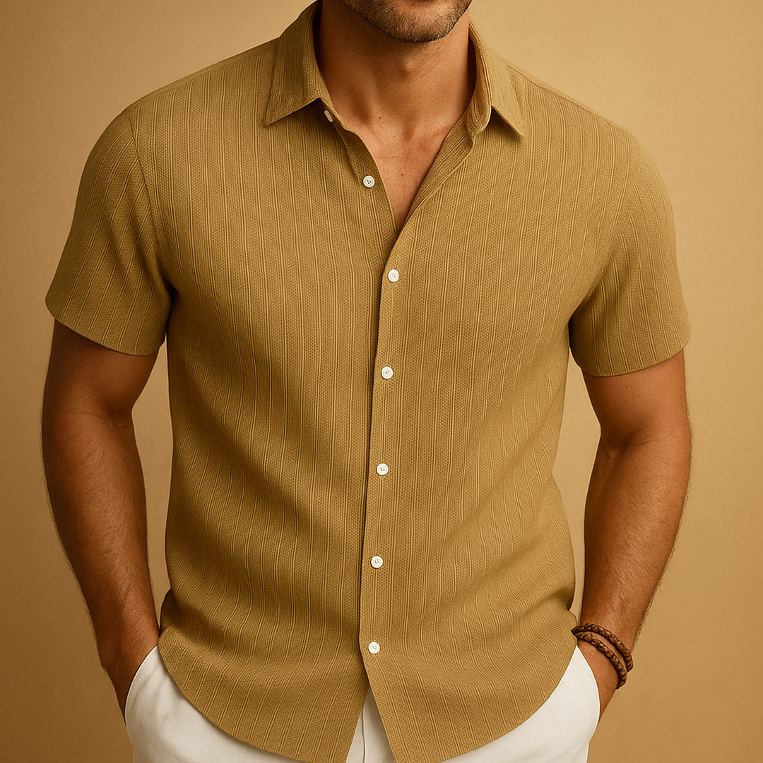 Owen | Men’s Short Sleeve Ribbed Summer Shirt