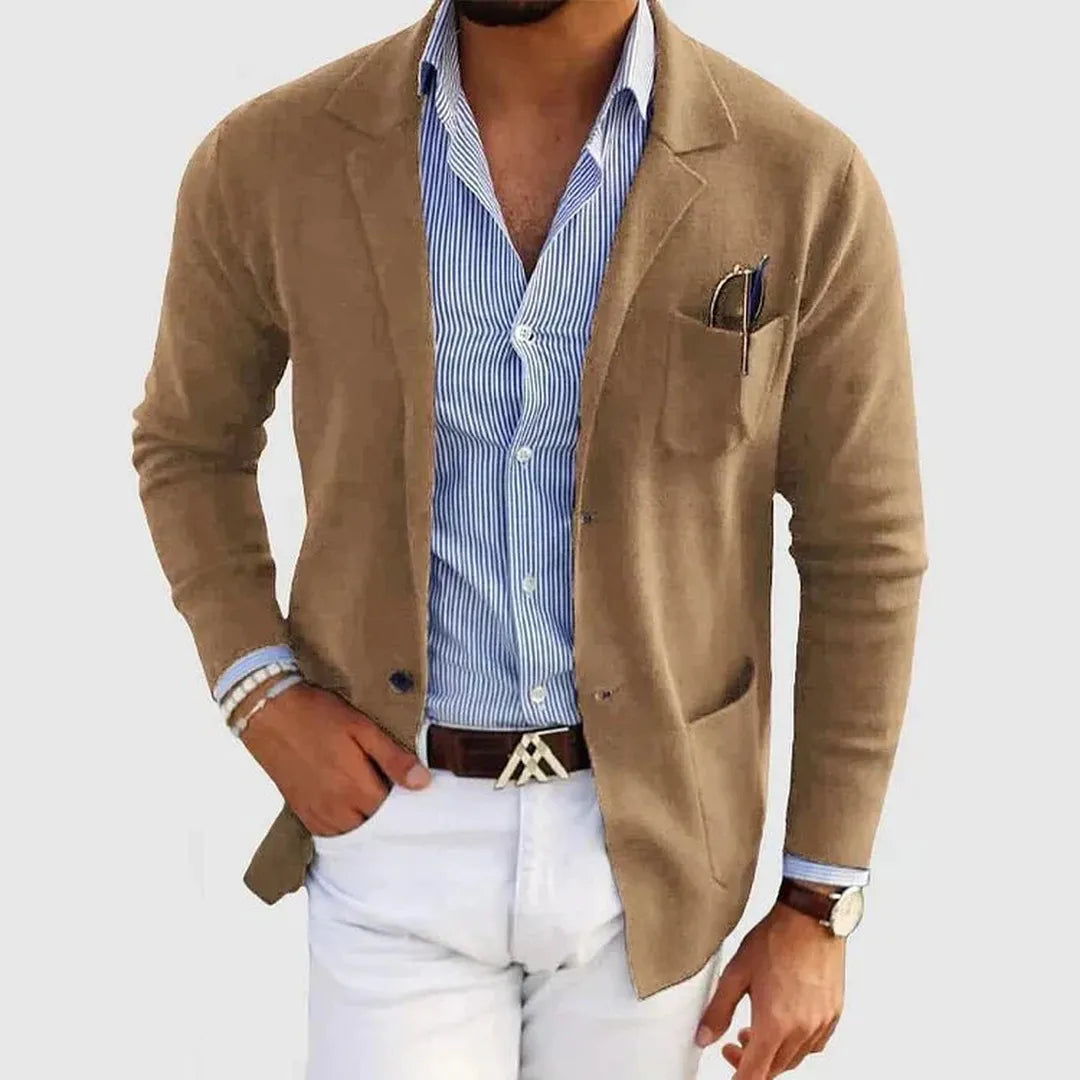 Lorenzo | Men’s Casual Knit Blazer with Tailored Fit