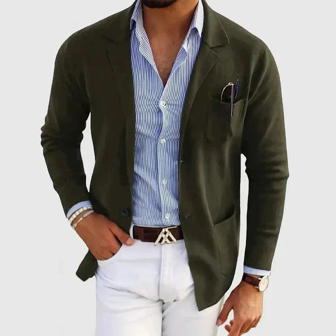 Lorenzo | Men’s Casual Knit Blazer with Tailored Fit