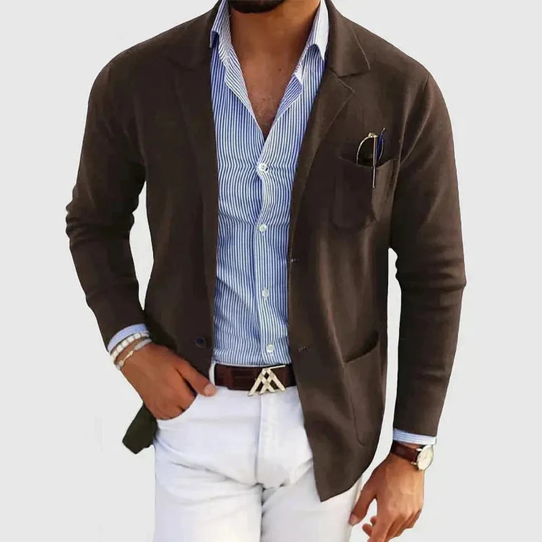 Lorenzo | Men’s Casual Knit Blazer with Tailored Fit
