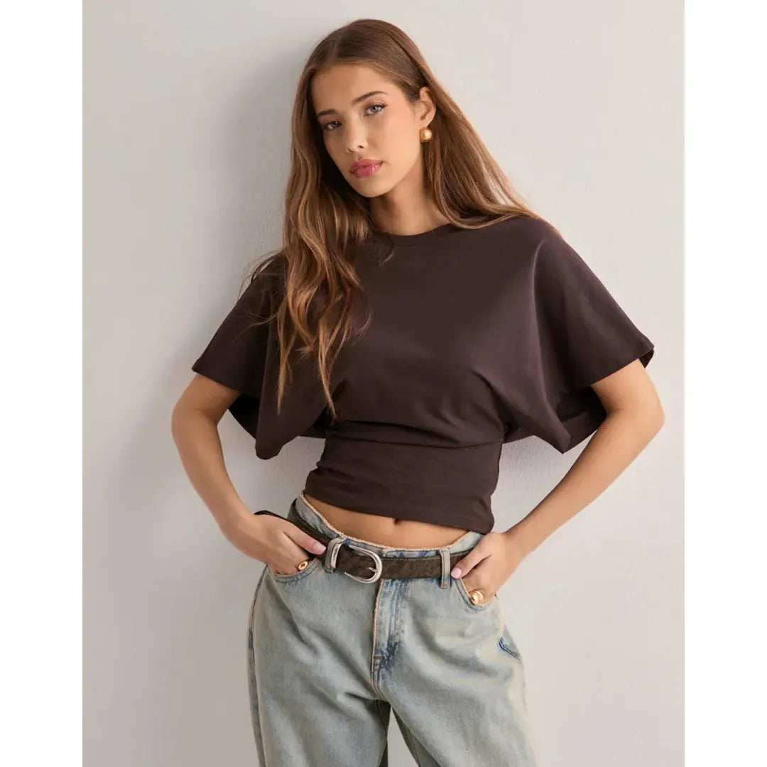 Alyssa | Women’s Short Sleeve T-Shirt with Flared Sleeves