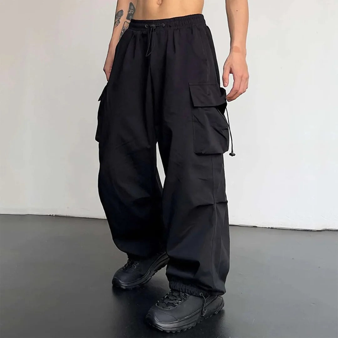Noah | Men’s Modern Cargo Trousers with Wide Leg Fit