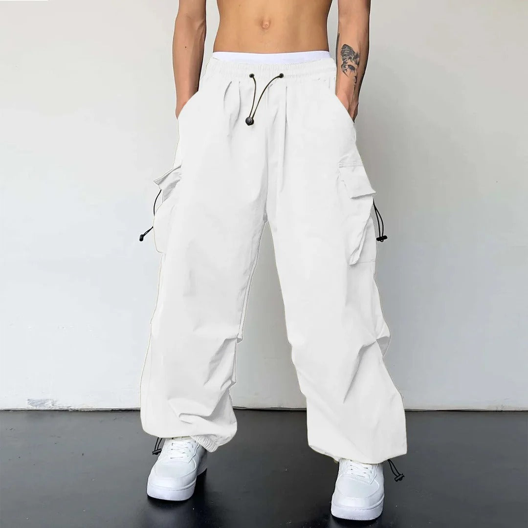 Noah | Men’s Modern Cargo Trousers with Wide Leg Fit