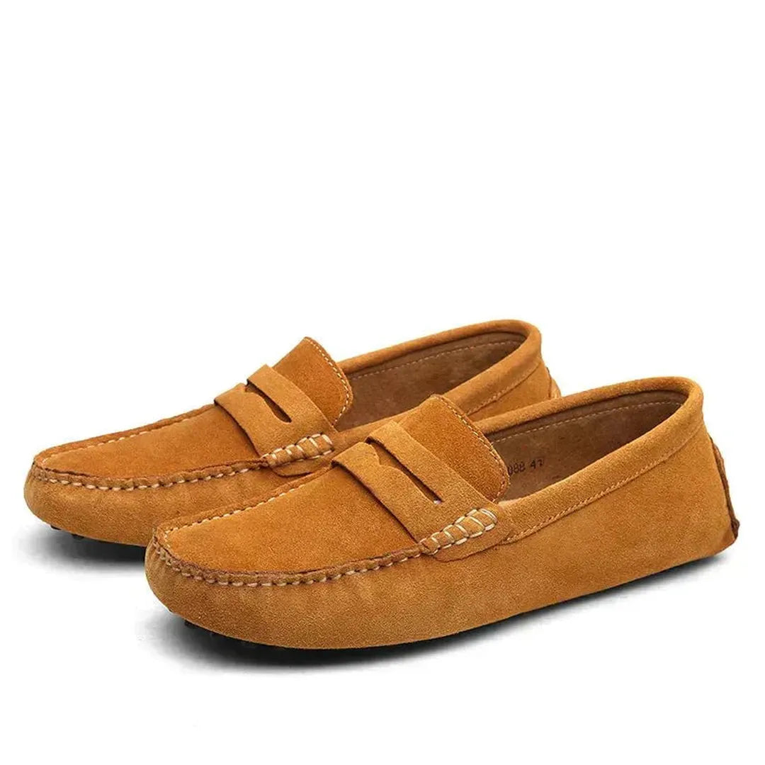 Marvello | Men’s Classic Suede Loafers with Slip-On Design