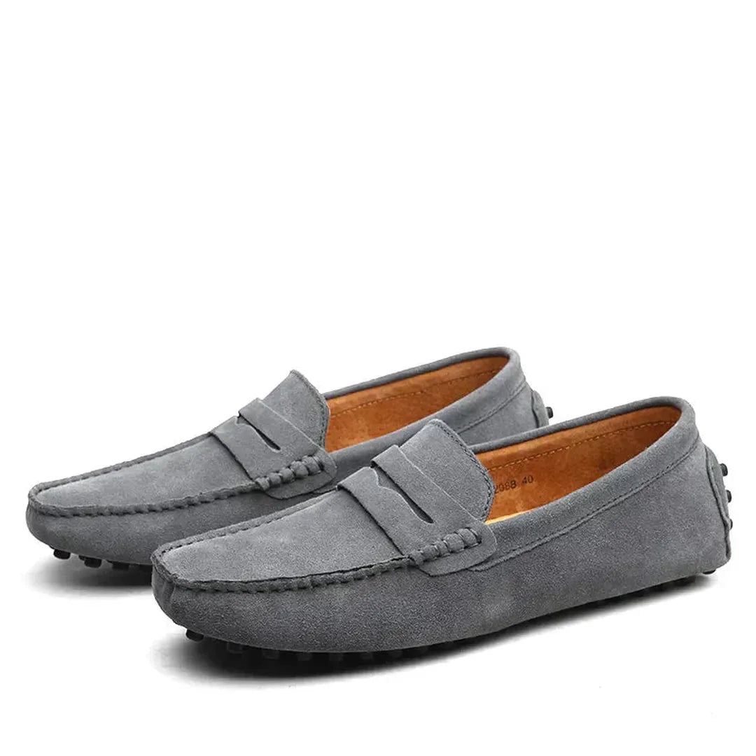 Marvello | Men’s Classic Suede Loafers with Slip-On Design