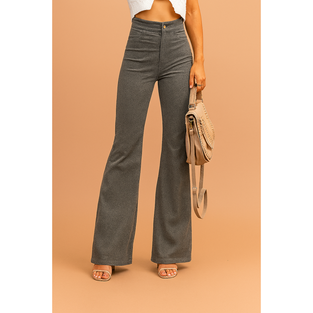 Isabella | Women’s High Waist Flared Trousers