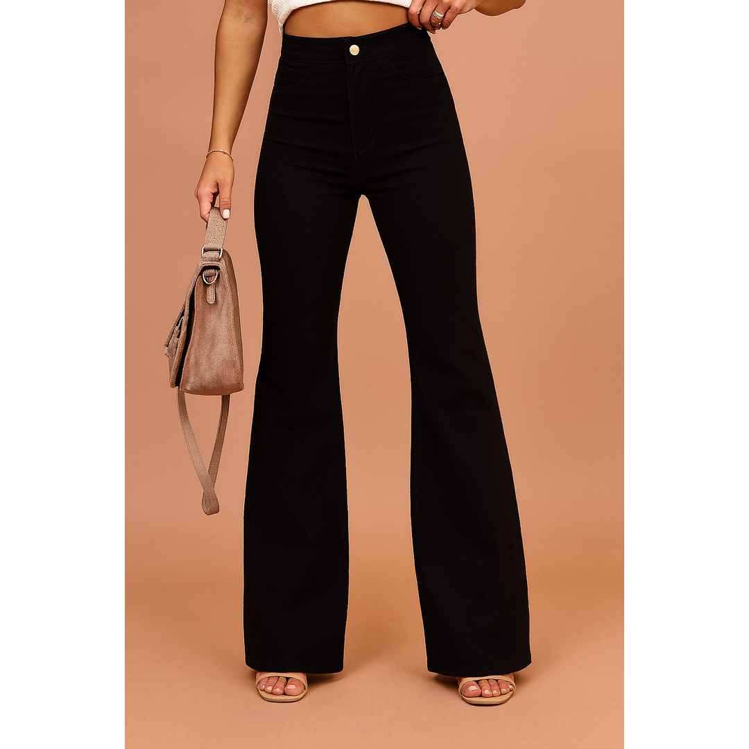 Isabella | Women’s High Waist Flared Trousers
