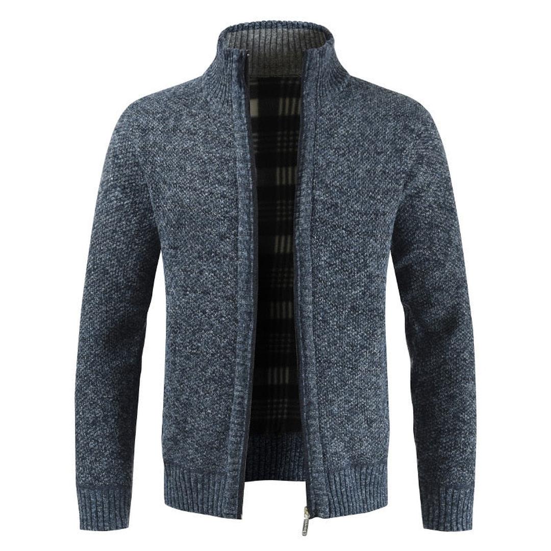 Henry | Men’s Zip-Up Knit Sweater with High Collar