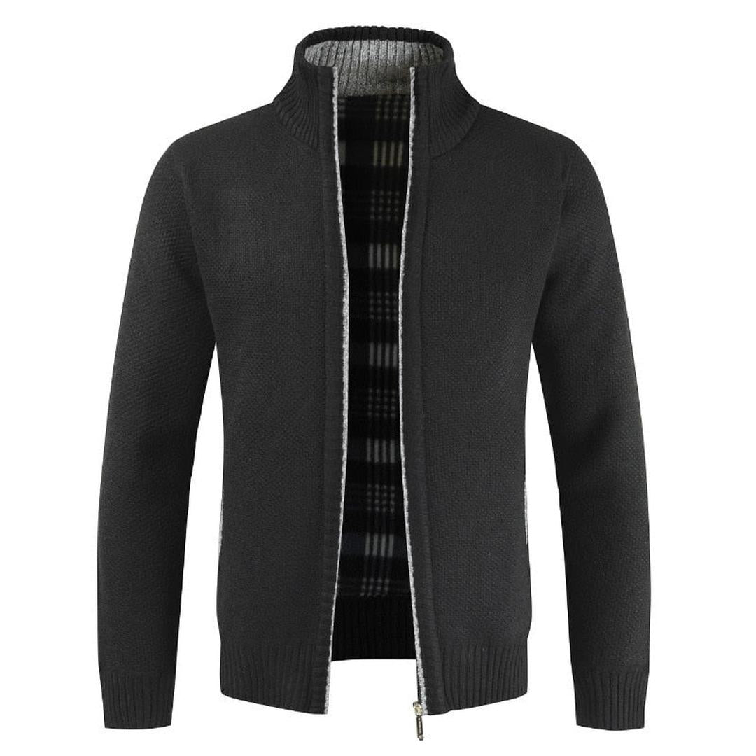 Henry | Men’s Zip-Up Knit Sweater with High Collar