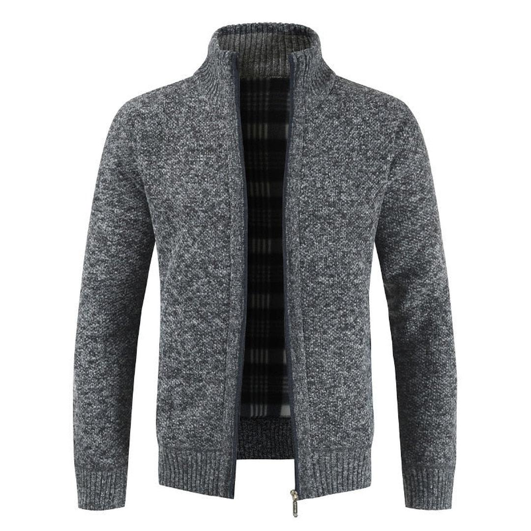 Henry | Men’s Zip-Up Knit Sweater with High Collar