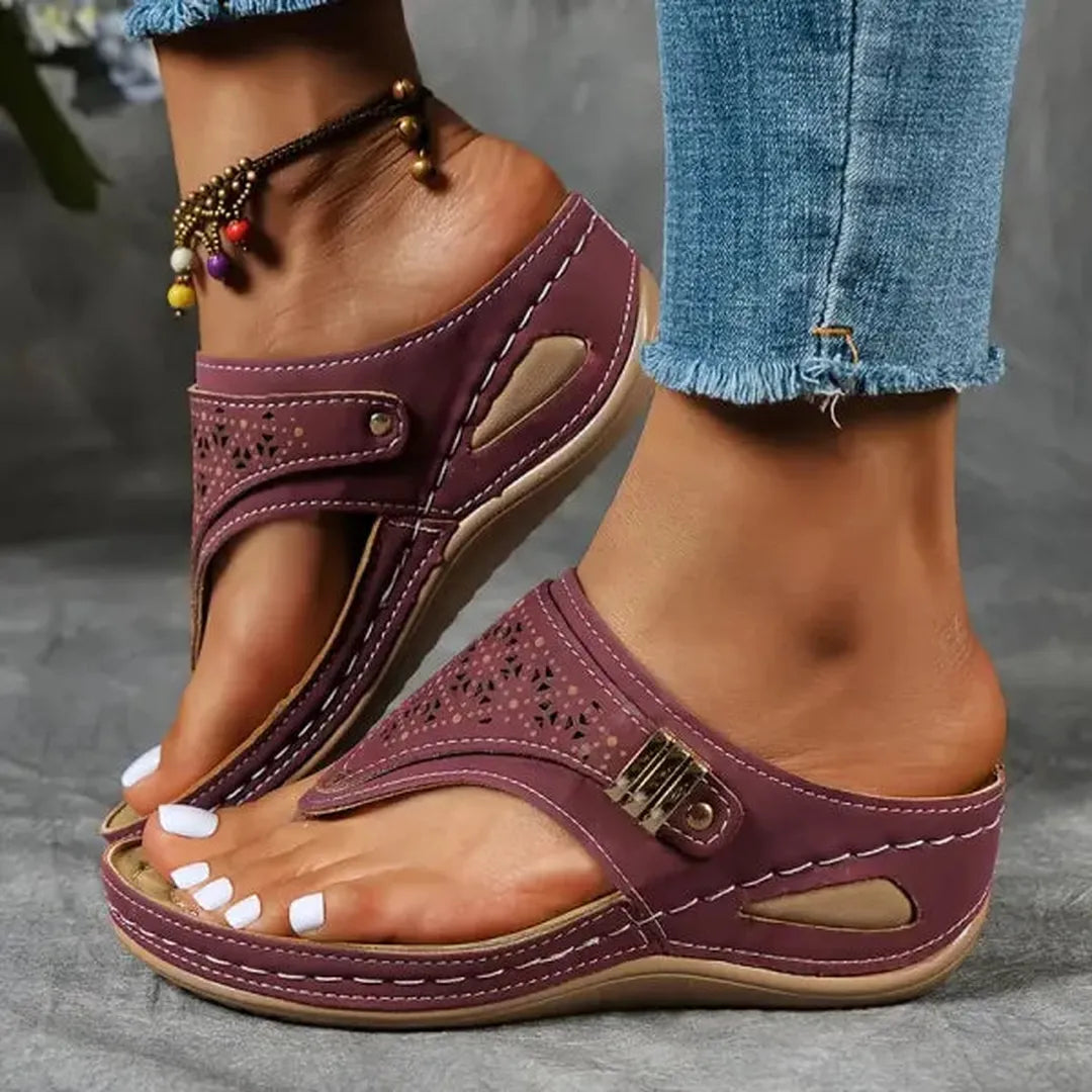 Emma | Women’s Open-Toe Wedge Sandals with Cushioned Sole