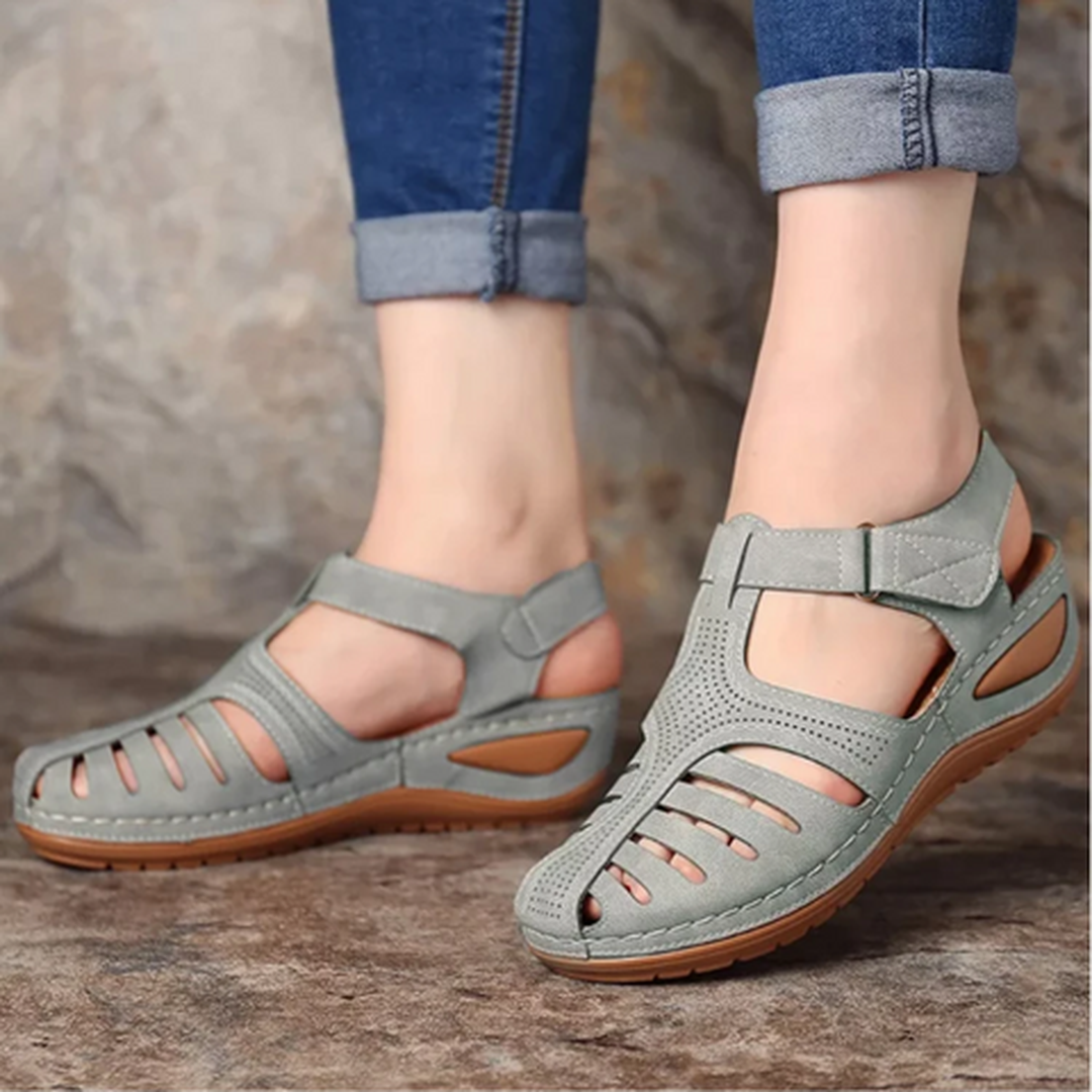 Faith | Women’s Closed-Toe Sandals with Cut-Out Design