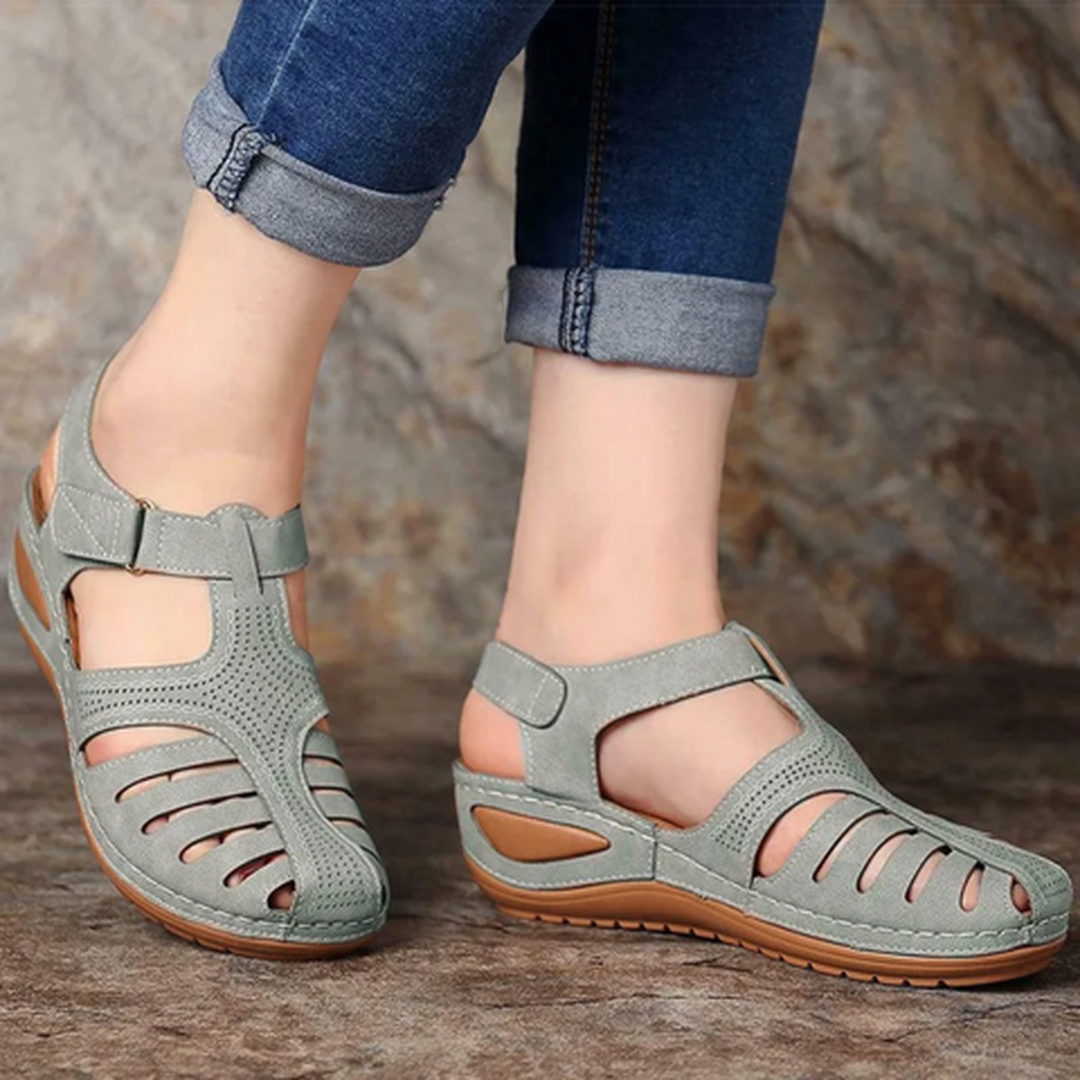 Faith | Women’s Closed-Toe Sandals with Cut-Out Design