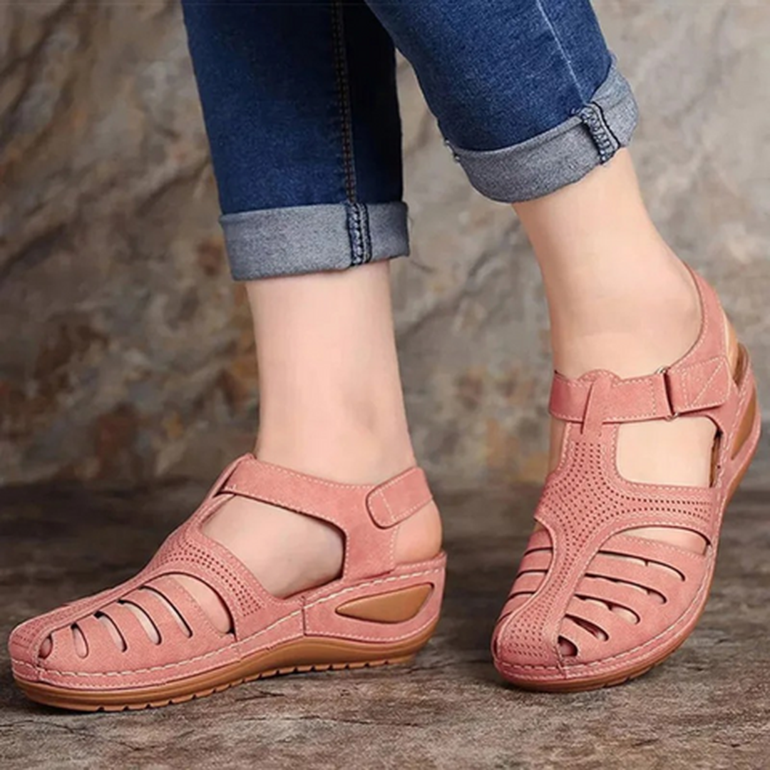 Faith | Women’s Closed-Toe Sandals with Cut-Out Design