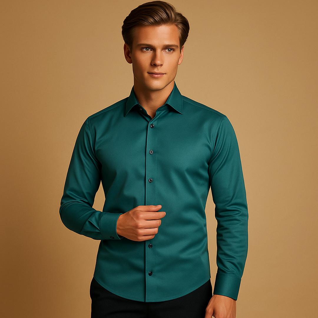 Julian | Men’s Slim Fit Stretch Button-Up Shirt