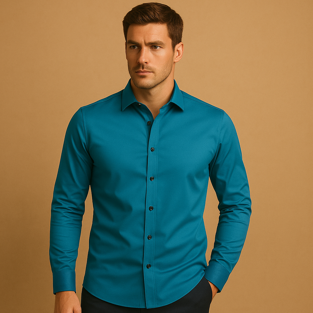Julian | Men’s Slim Fit Stretch Button-Up Shirt